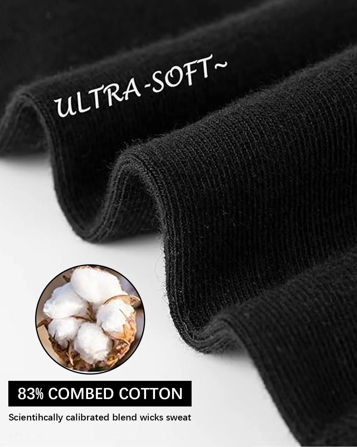 Носки Хлопковые Тонкие Спортивные Женские (6 пар), фото №2 Носки Хлопковые Тонкие Спортивные Женские (6 пар), фото №2