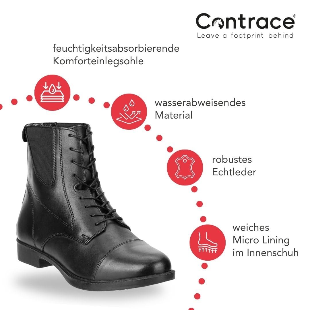 Челси Contrace Backzip Lace Leather кожаные с молнией и шнуровкой, фото №6