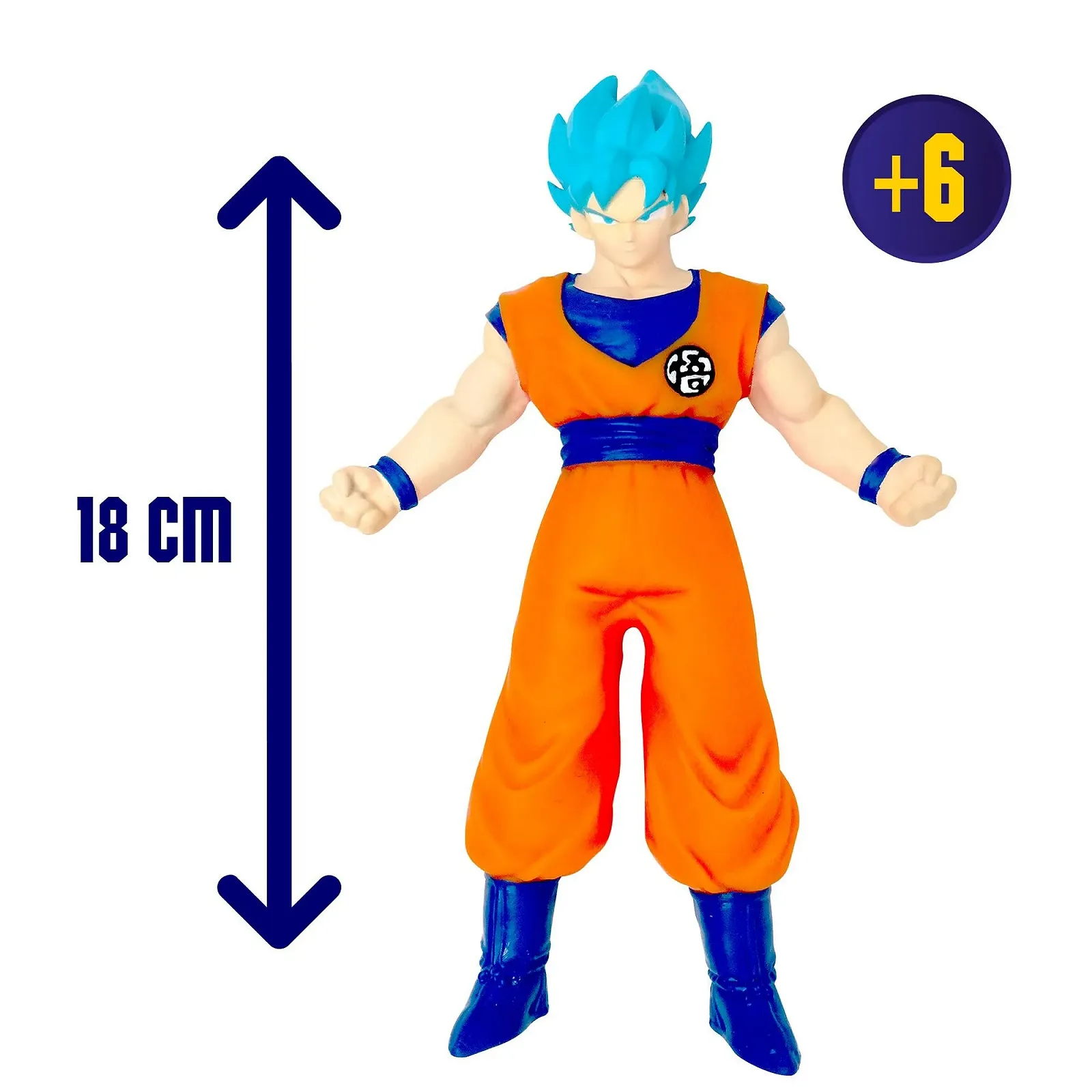 Фигурка Bizak Monsterflex Dragon Ball Goku Blue Super Saiyan эластичная 25 см, фото №2 Фигурка Bizak Monsterflex Dragon Ball Goku Blue Super Saiyan эластичная 25 см, фото №2