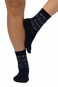 Чулки Ulla Popken Женские Большого Размера Норвежский Узор 822218 - Фото 1