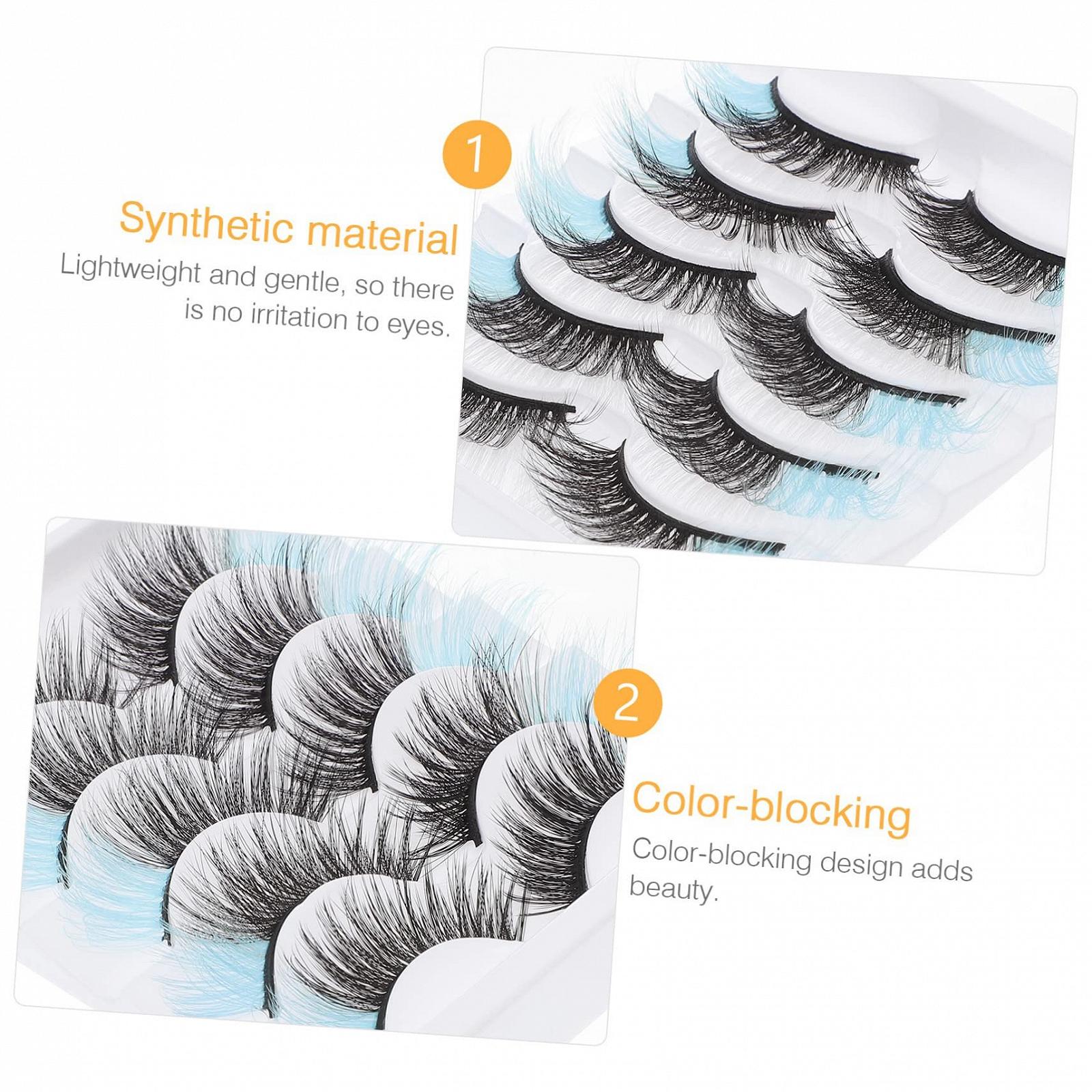 Накладні вії Angoily 10 пар кольорових, фото №2