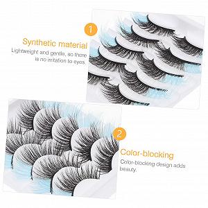 Накладные ресницы Angoily 10 пар цветных synthetic.ua - Фото 1