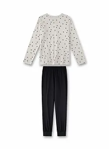 Пижама Sanetta для девочек бежевая synthetic.ua - Фото 1