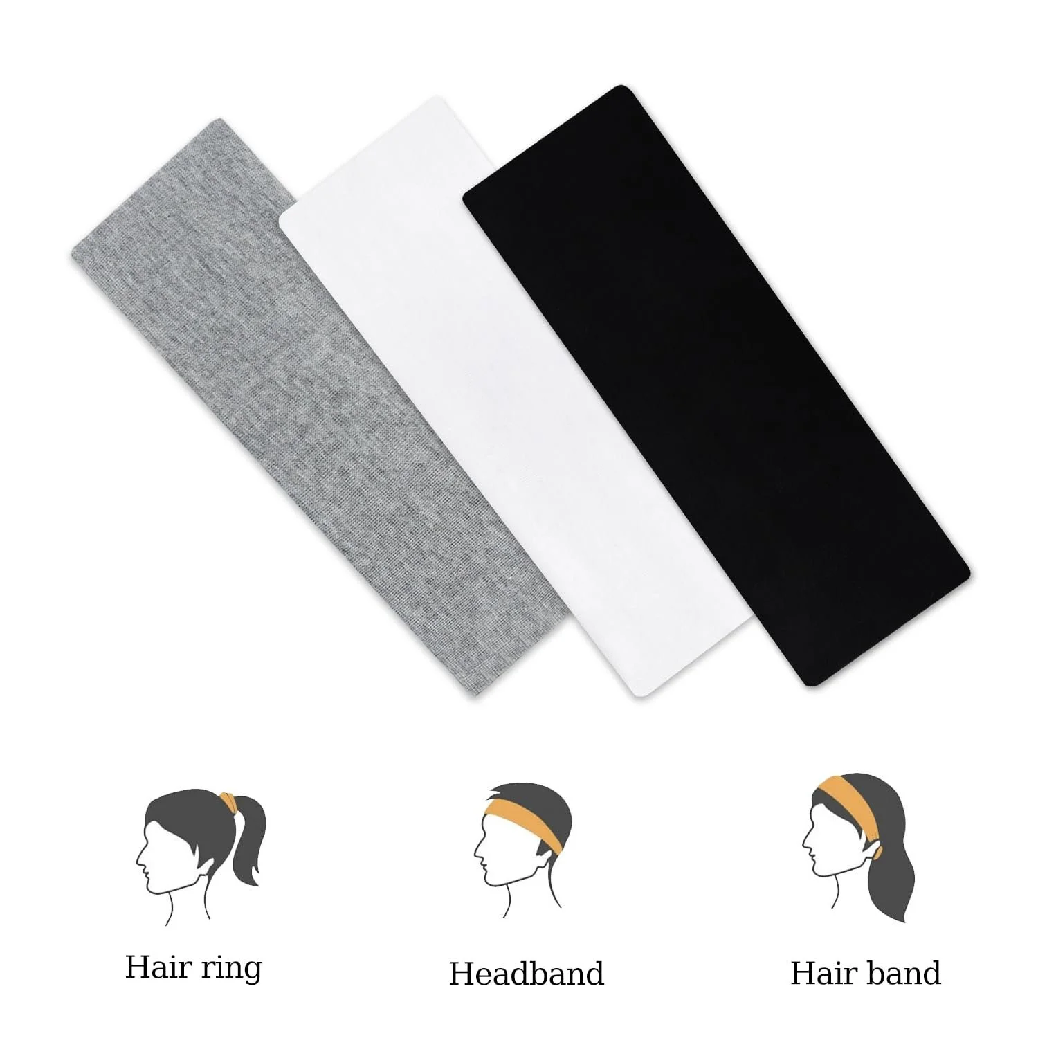 Набір пов'язок на голову для йоги, фото №5