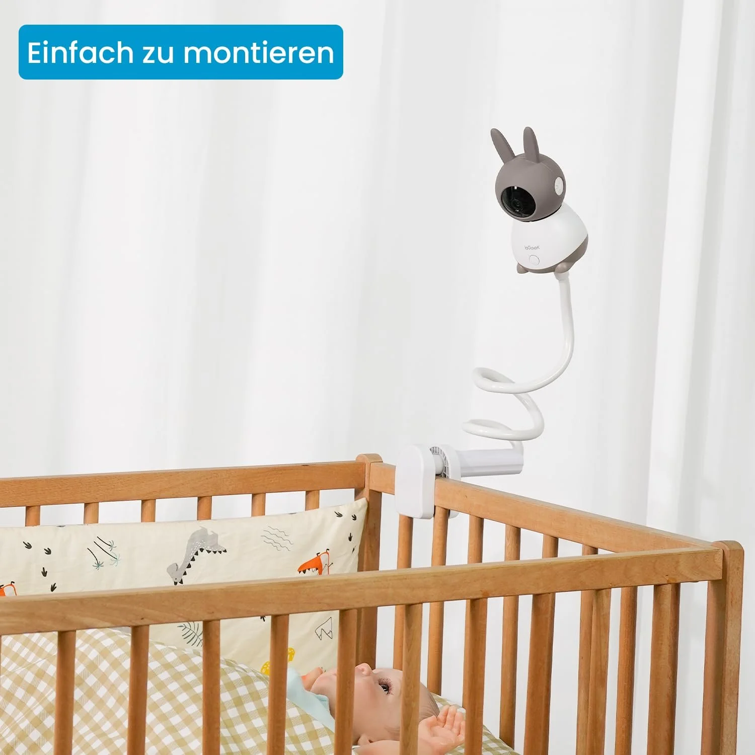 Тримач для відеоняні ieGeek Baby 1T/Baby 5/7 Гнучкий 31 дюйм 1/4 різьба, фото №4