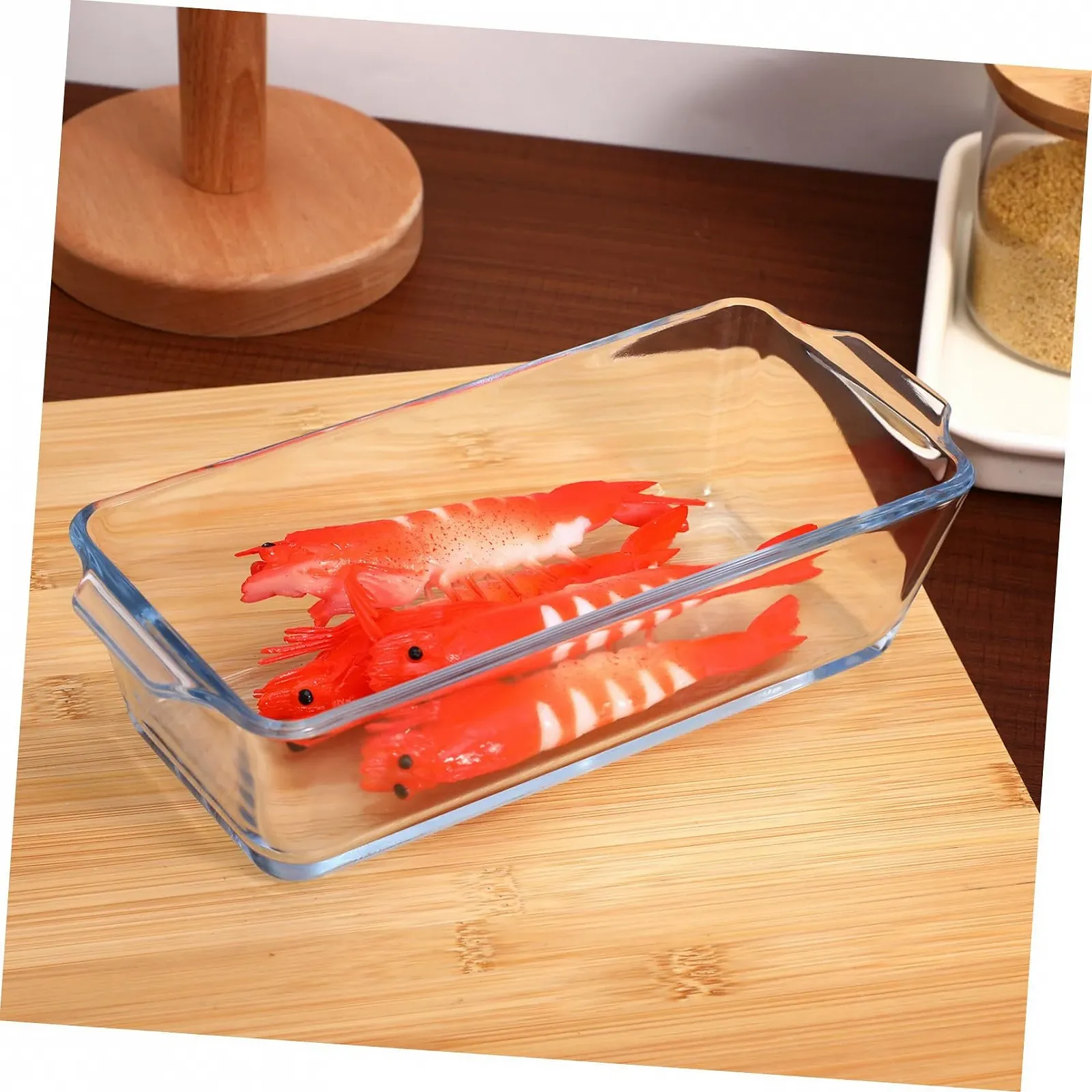 Форма для запікання скляна жаростійка прямокутна для хліба та запіканок, фото №6