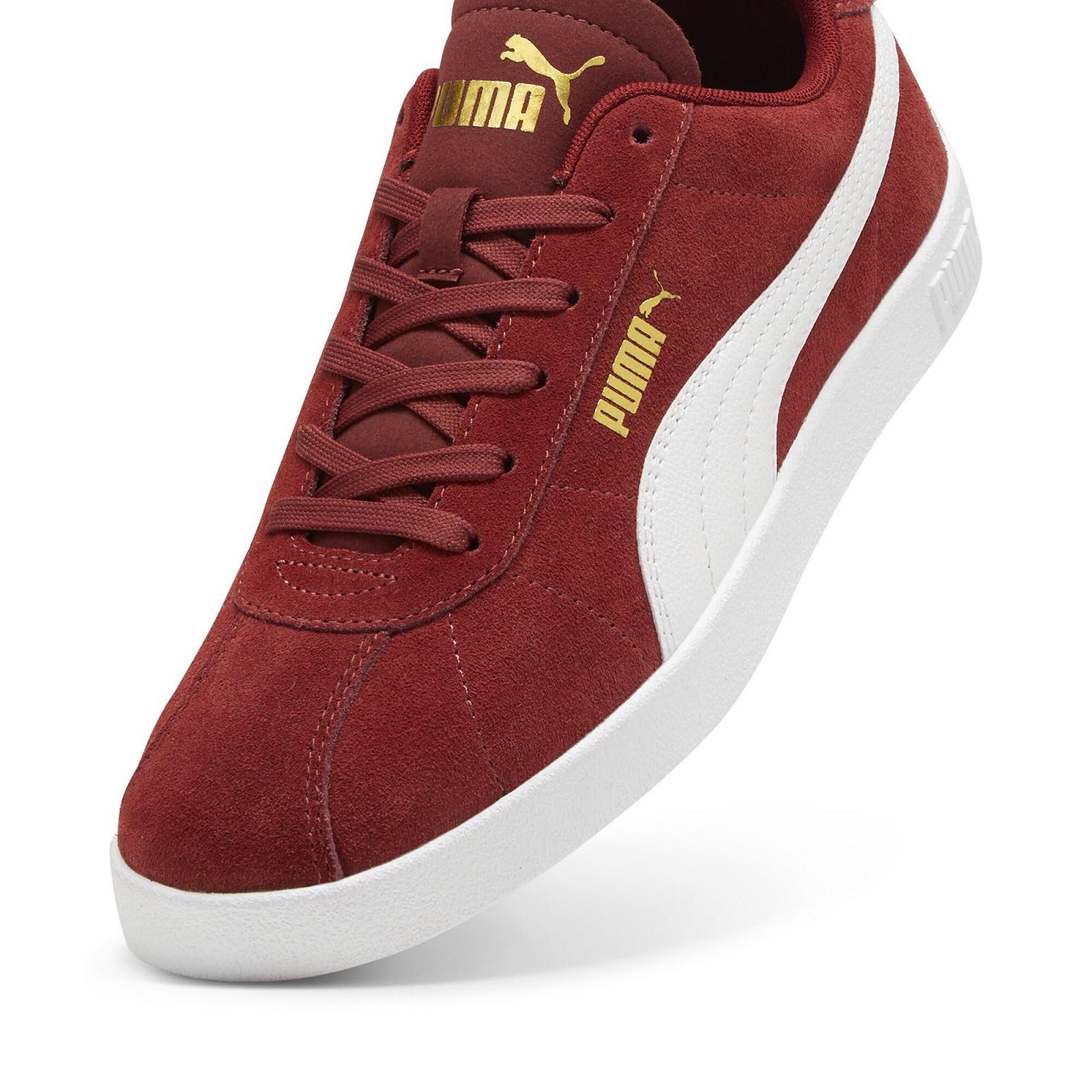 Кроссовки PUMA Unisex Club II, Intense Red PUMA White PUMA Gold, фото №7