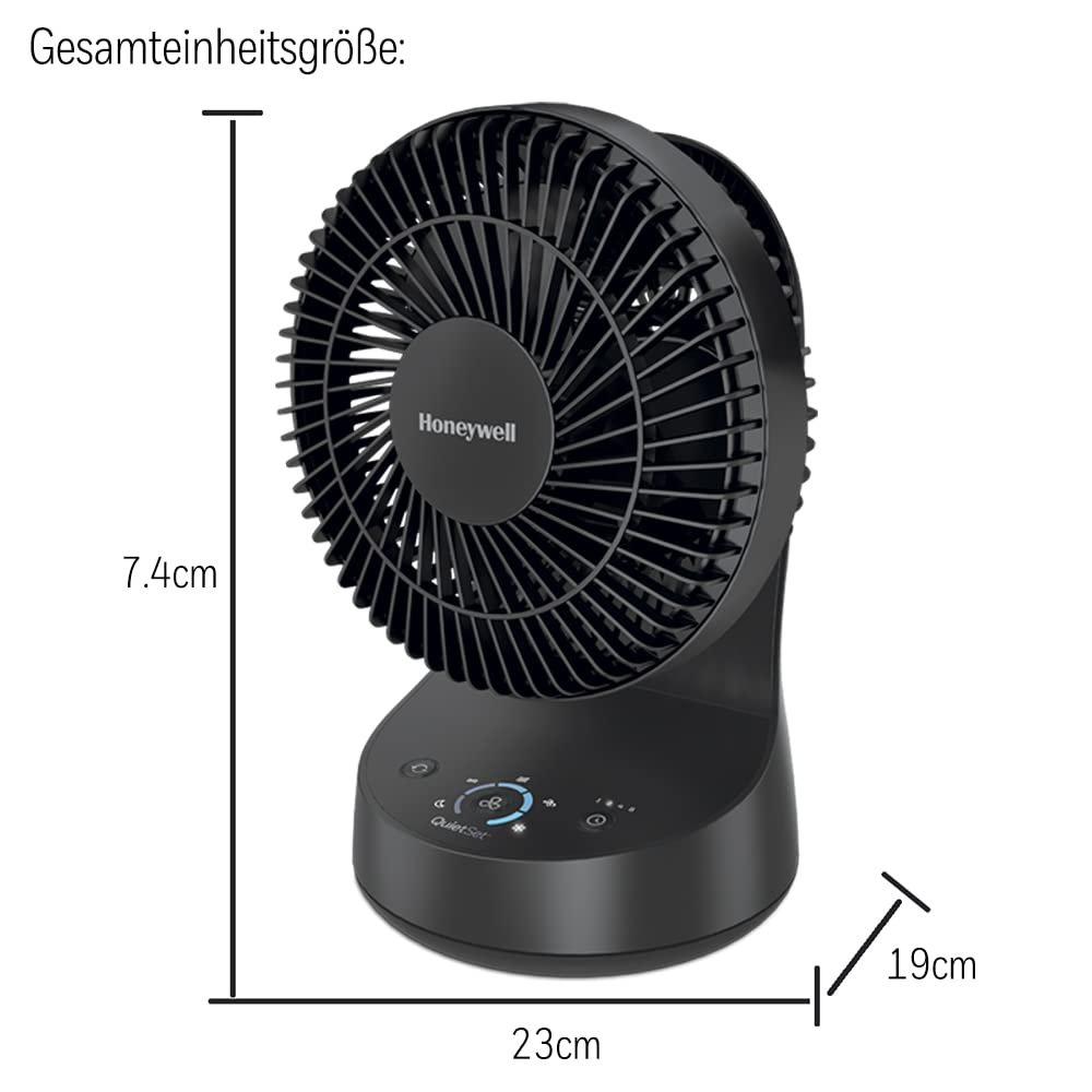 Вентилятор Настольный Honeywell QuietSet HTF337BE Черный, фото №3
