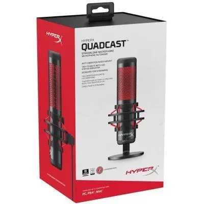 Микрофон HyperX Quadcast HX-MICQC-BK, фото №3