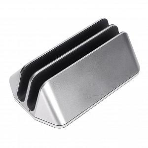 Вертикальная Подставка для Ноутбука из Алюминиевого Сплава Регулируемая для 2 Ноутбуков Серебристый synthetic.ua - Фото 1