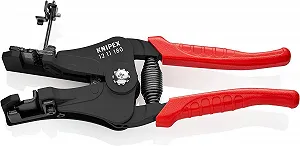 Стриппер KNIPEX 12 11 180 180 мм черный с пластиковыми рукоятками synthetic.ua - Фото 1