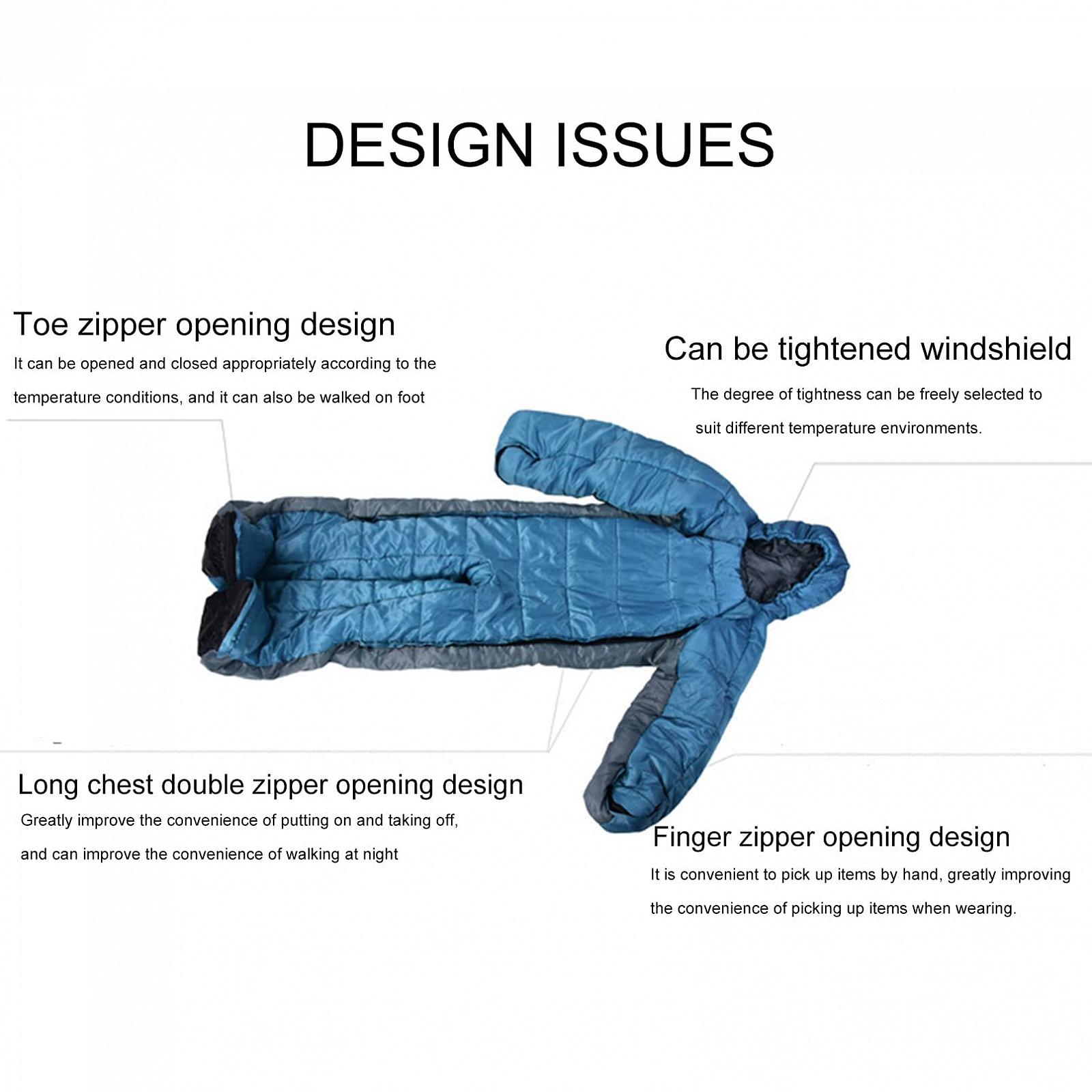 Спальний мішок MYVVKIA Humanoid Waterproof Windproof Pyjamas, фото №6