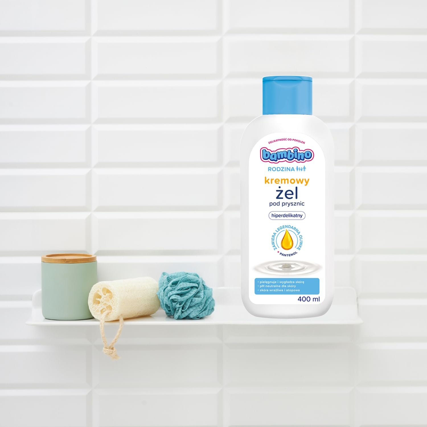 Кремовий гель для душу Bambino Rodzina Hiperfein 400 мл, фото №3