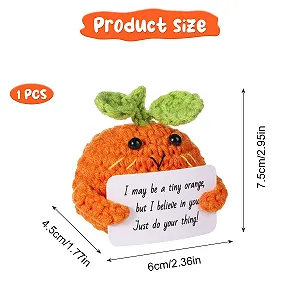 Мини-кукла NQEUEPN Вязаная игрушка Оранжевая цена на synthetic.ua - Фото 1 Мини-кукла NQEUEPN Вязаная игрушка Оранжевая synthetic.ua - Фото 1