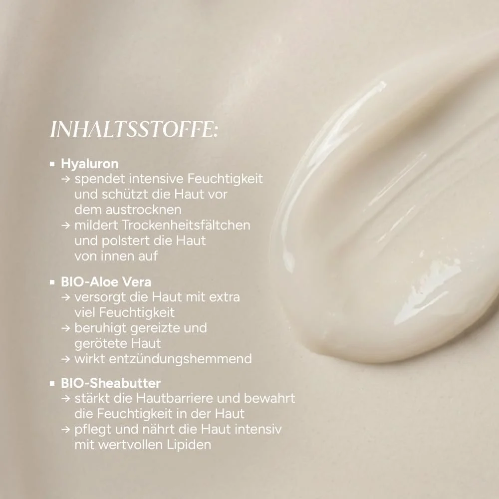 Гіалуроновий крем JUNGLÜCK Hyaluronic Cream High Dose Face Lightweight зволожувальний з алое вера та скваланом, фото №3 Гіалуроновий крем JUNGLÜCK Hyaluronic Cream High Dose Face Lightweight зволожувальний з алое вера та скваланом, фото №3