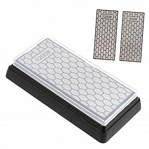 Точилка алмазная двухсторонняя С нескользящей подставкой Нержавеющая сталь - Фото 1