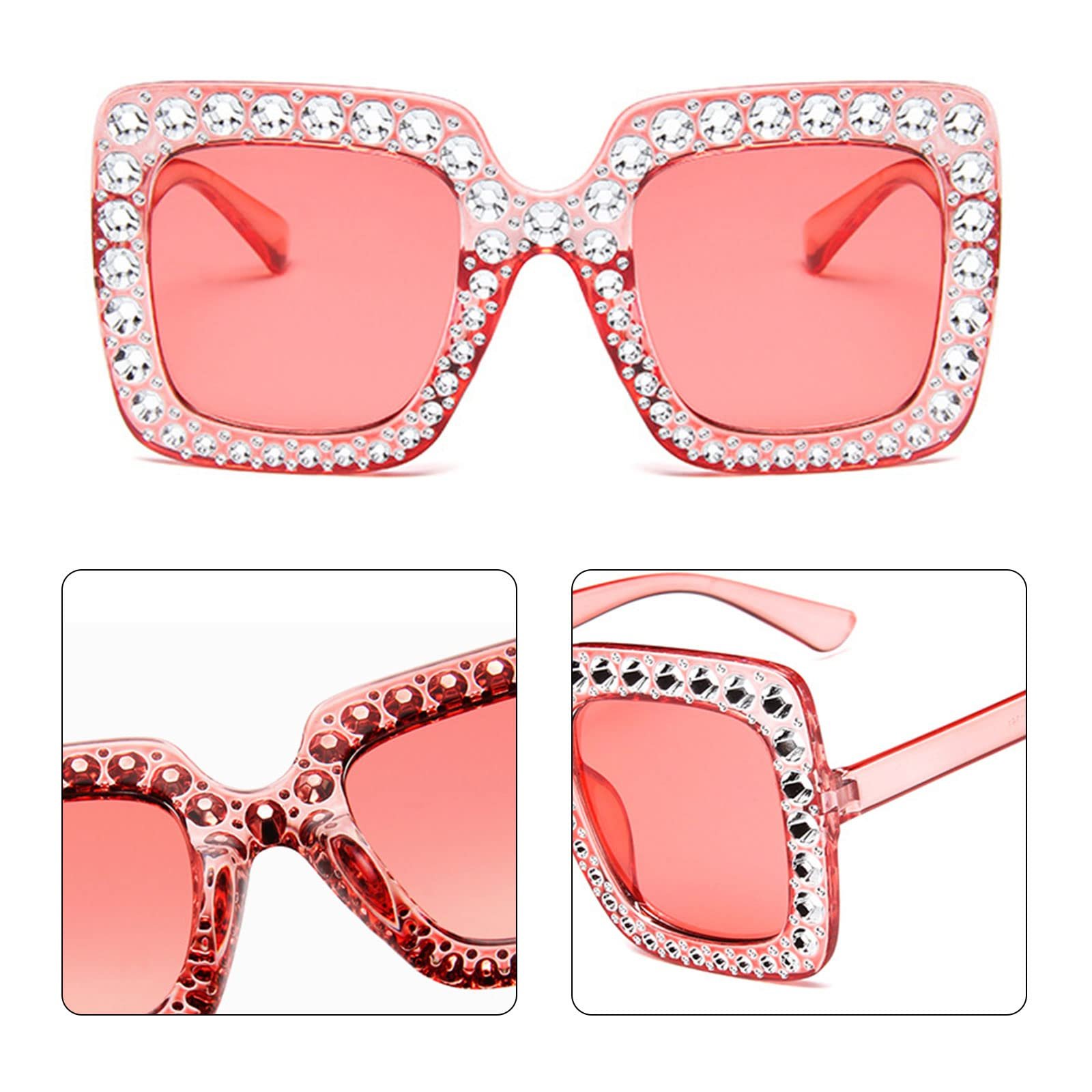 Сонцезахисні окуляри TSHAOUN Vintage Прямокутні для жінок і чоловіків, фото №3