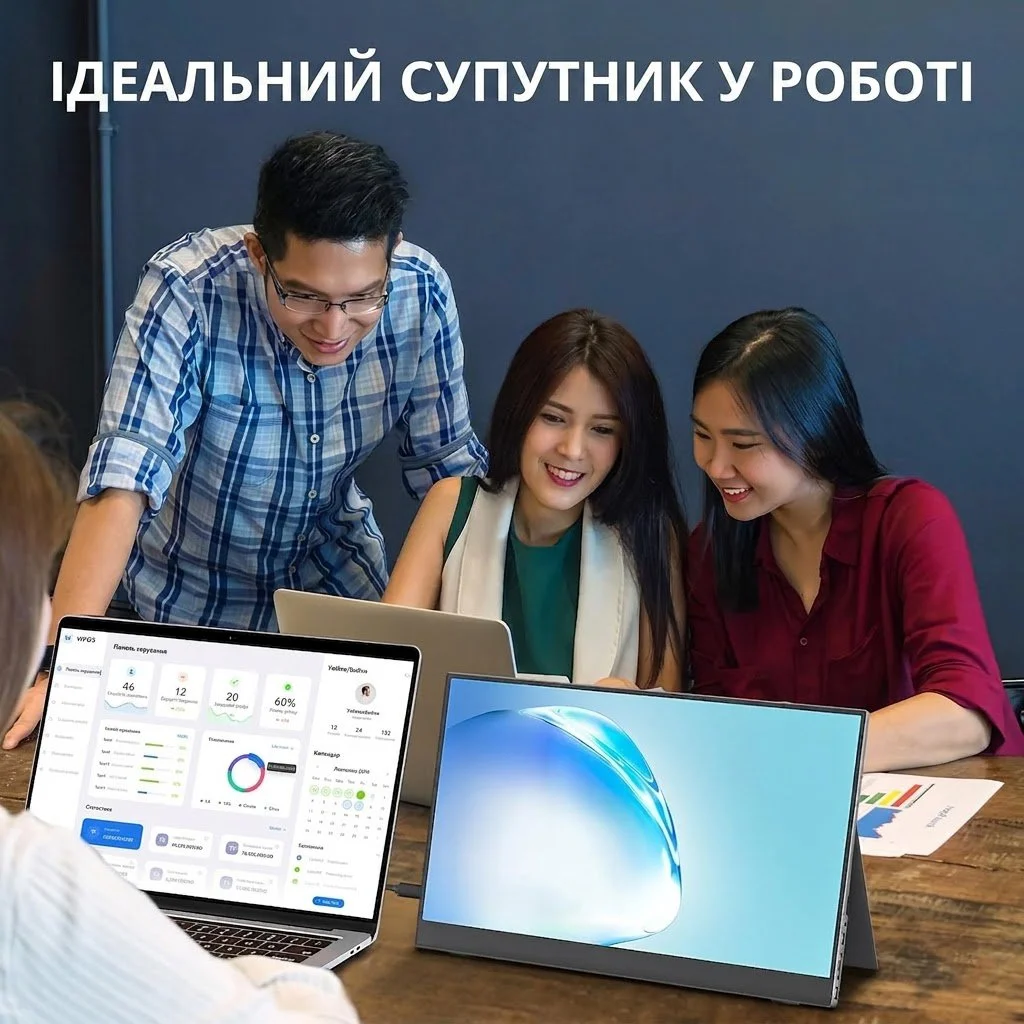 Монітор портативний 15.6" Cocopar Y156FH7S Full HD IPS 60 Гц, фото №5