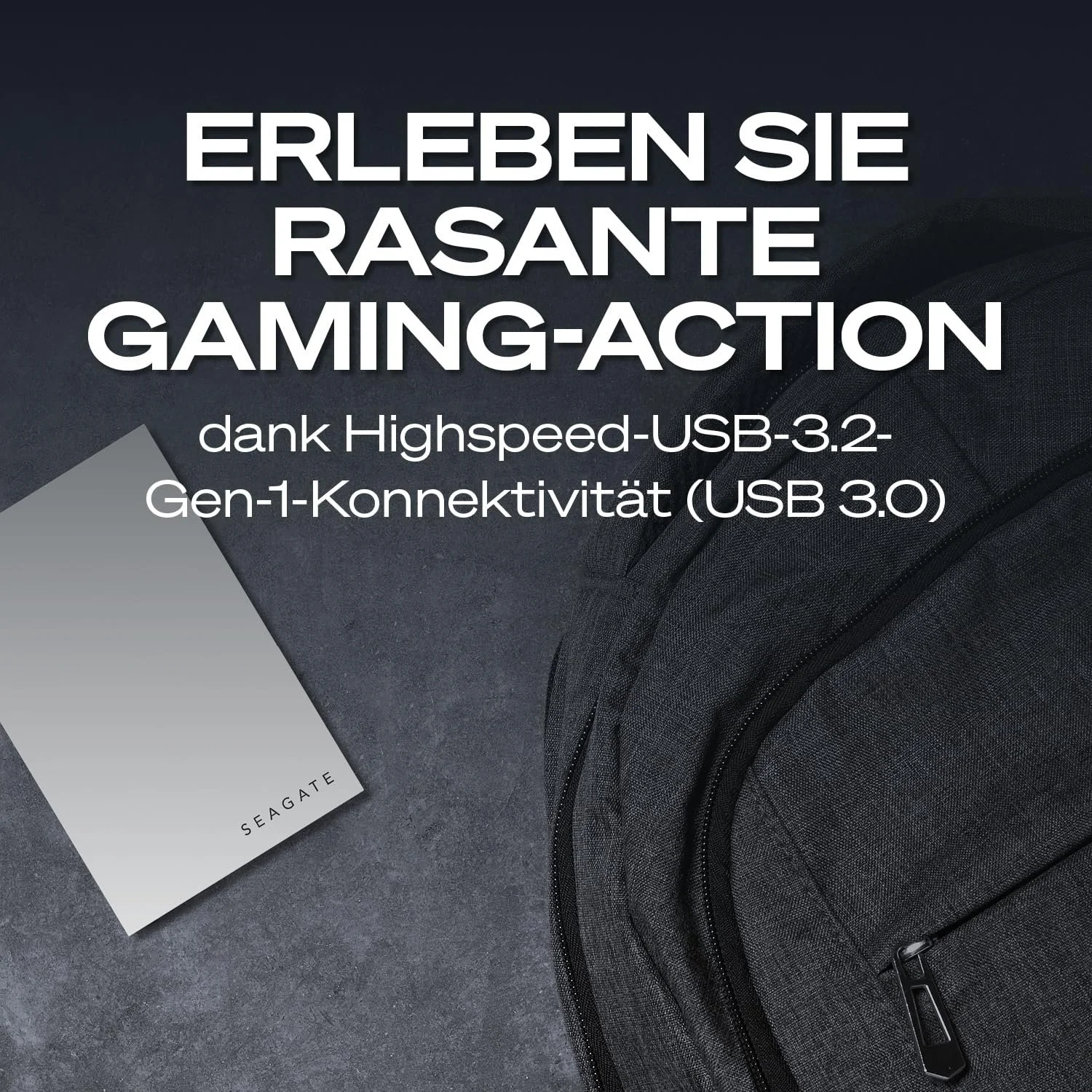 Портативный внешний HDD Seagate Game Drive STLV2000202 2 ТБ 2.5 дюйма USB 3.0 White Blue LED, фото №5