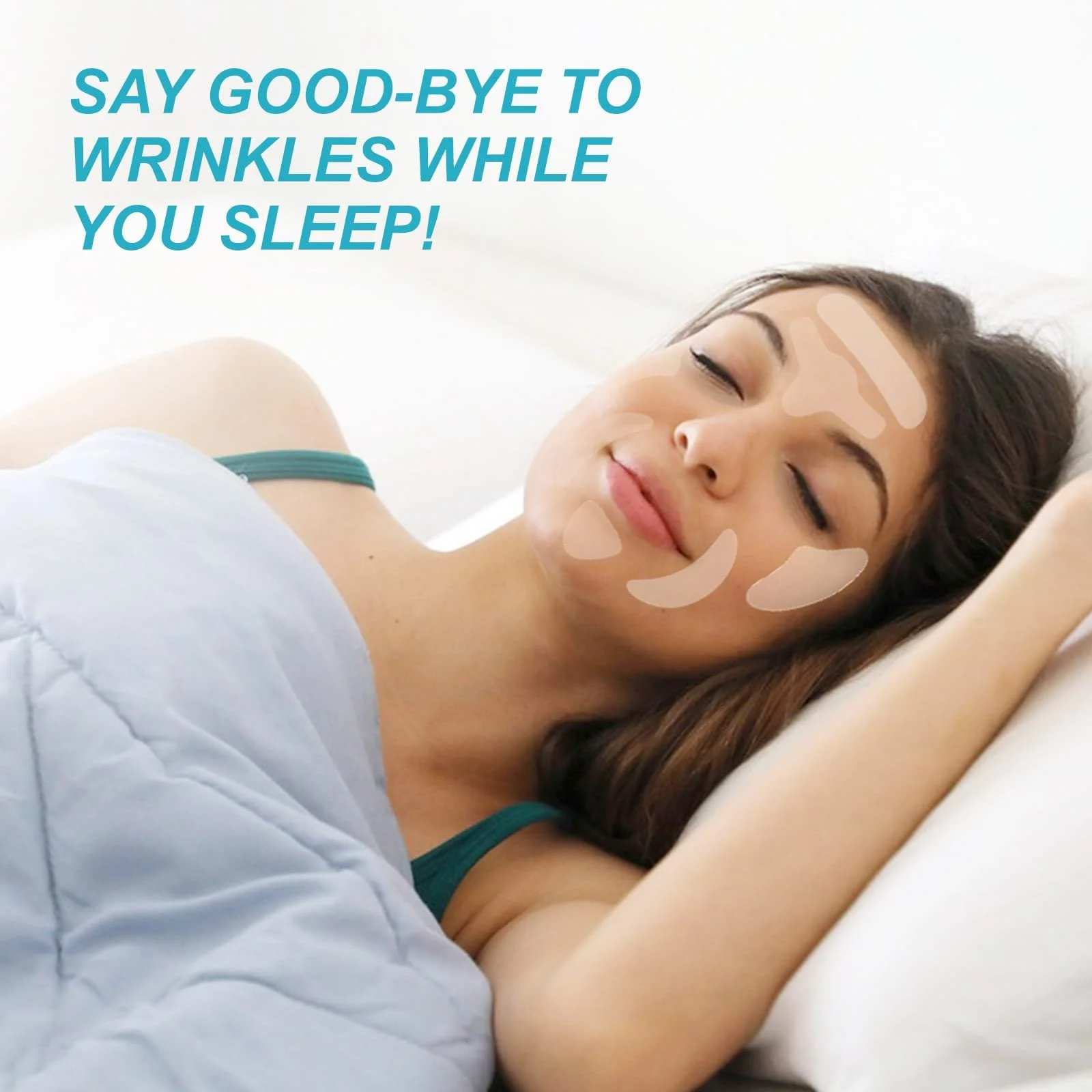 Пластирі JSBNQRMZ від зморшок, 256 штук, плівки з чистого колагену, фото №6 Пластирі JSBNQRMZ від зморшок, 256 штук, плівки з чистого колагену, фото №6