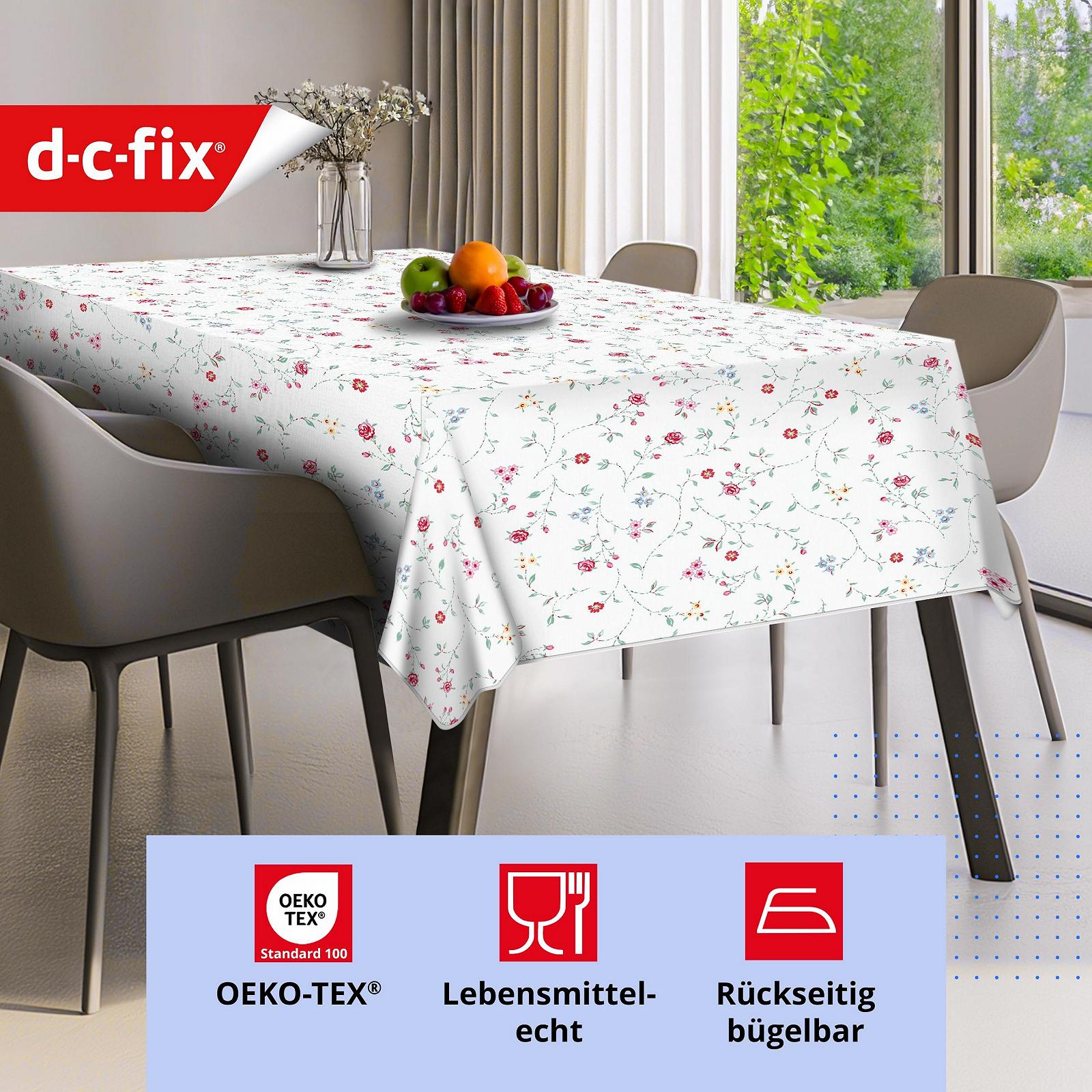 Скатертина клейончаста d-c-fix Manhattan Bella PVC 110 x 140 см Кремова, фото №4