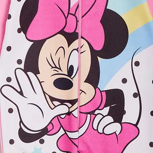 Комбинезон Disney Minnie Mouse для девочек, пижама, флисовая, детская одежда для дома, детская одежда для сна на молнии synthetic.ua - Фото 1