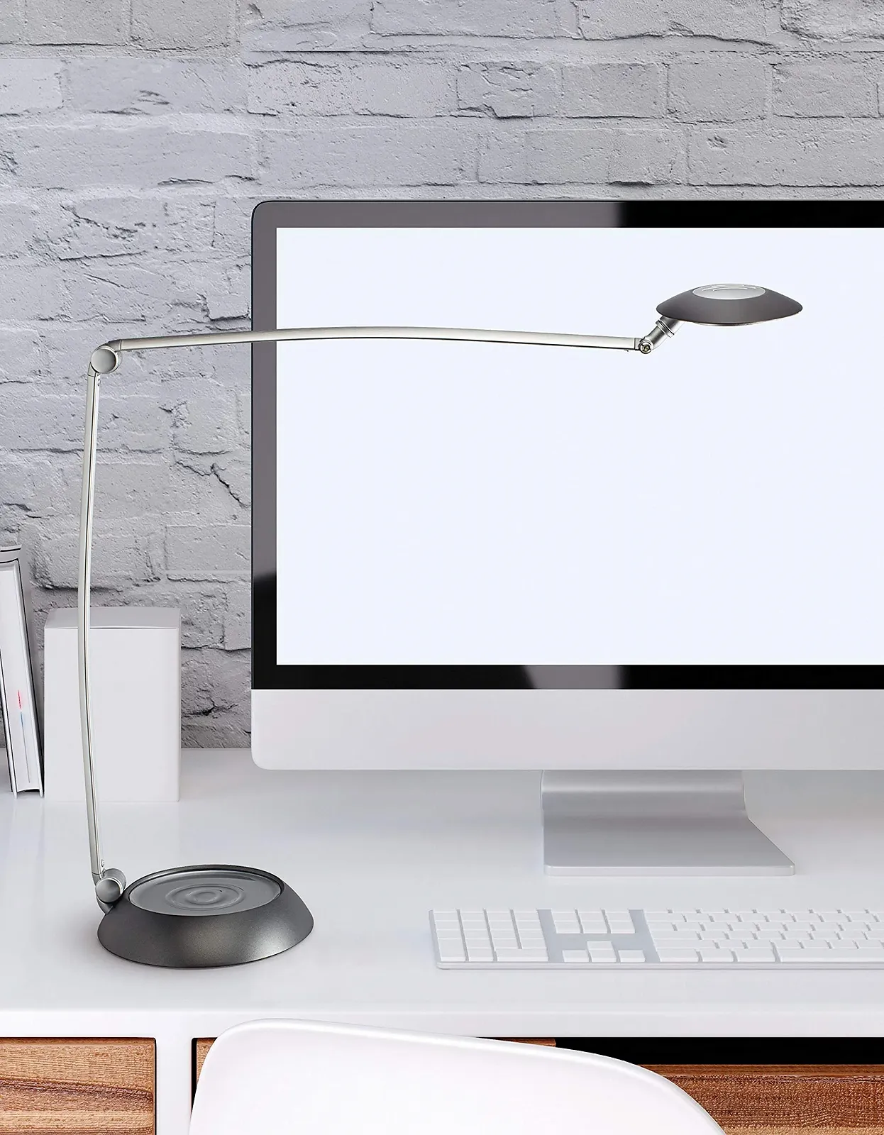 Настільна лампа Maul 82021 95 Space Срібляста, фото №2