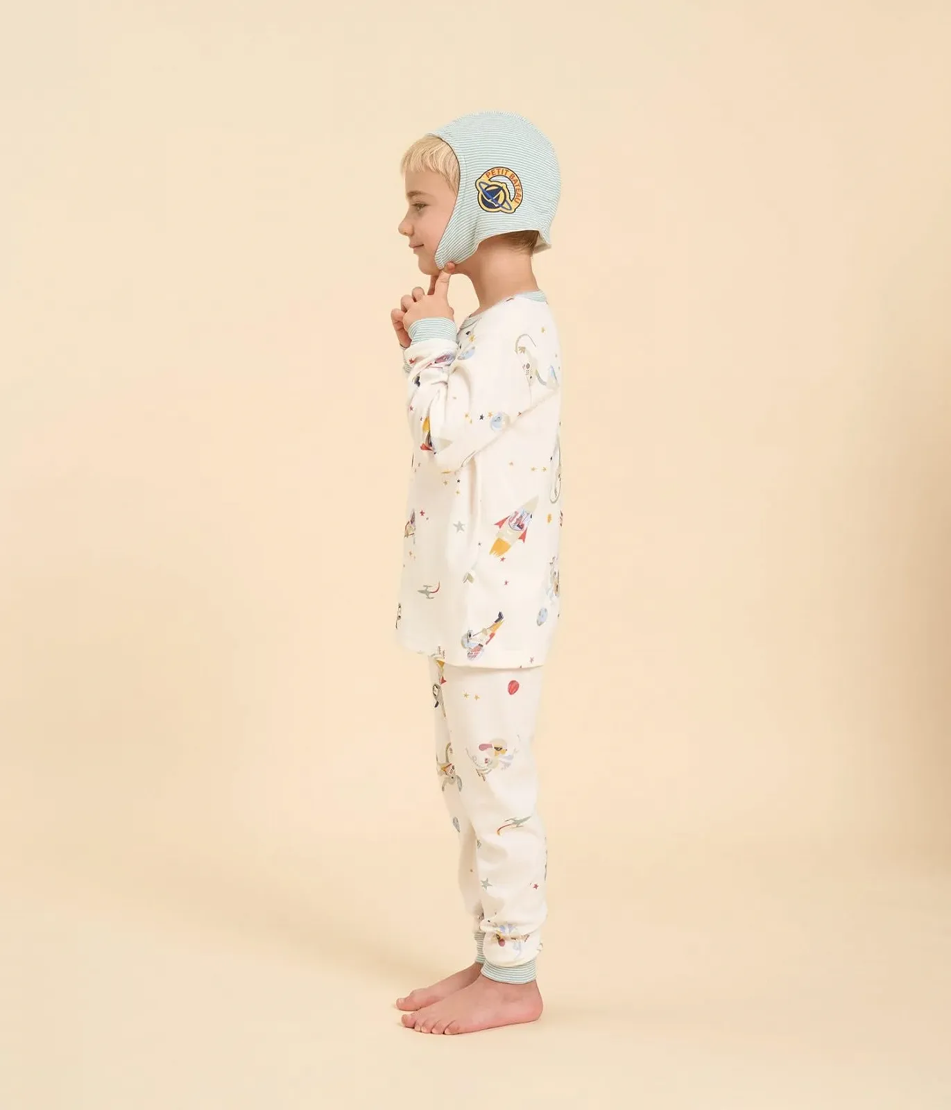 Піжама Petit Bateau З довгими рукавами та маска для хлопчиків, фото №2