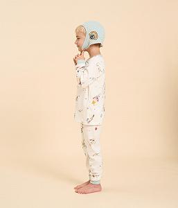 Піжама Petit Bateau З довгими рукавами та маска для хлопчиків synthetic.ua - Фото 1