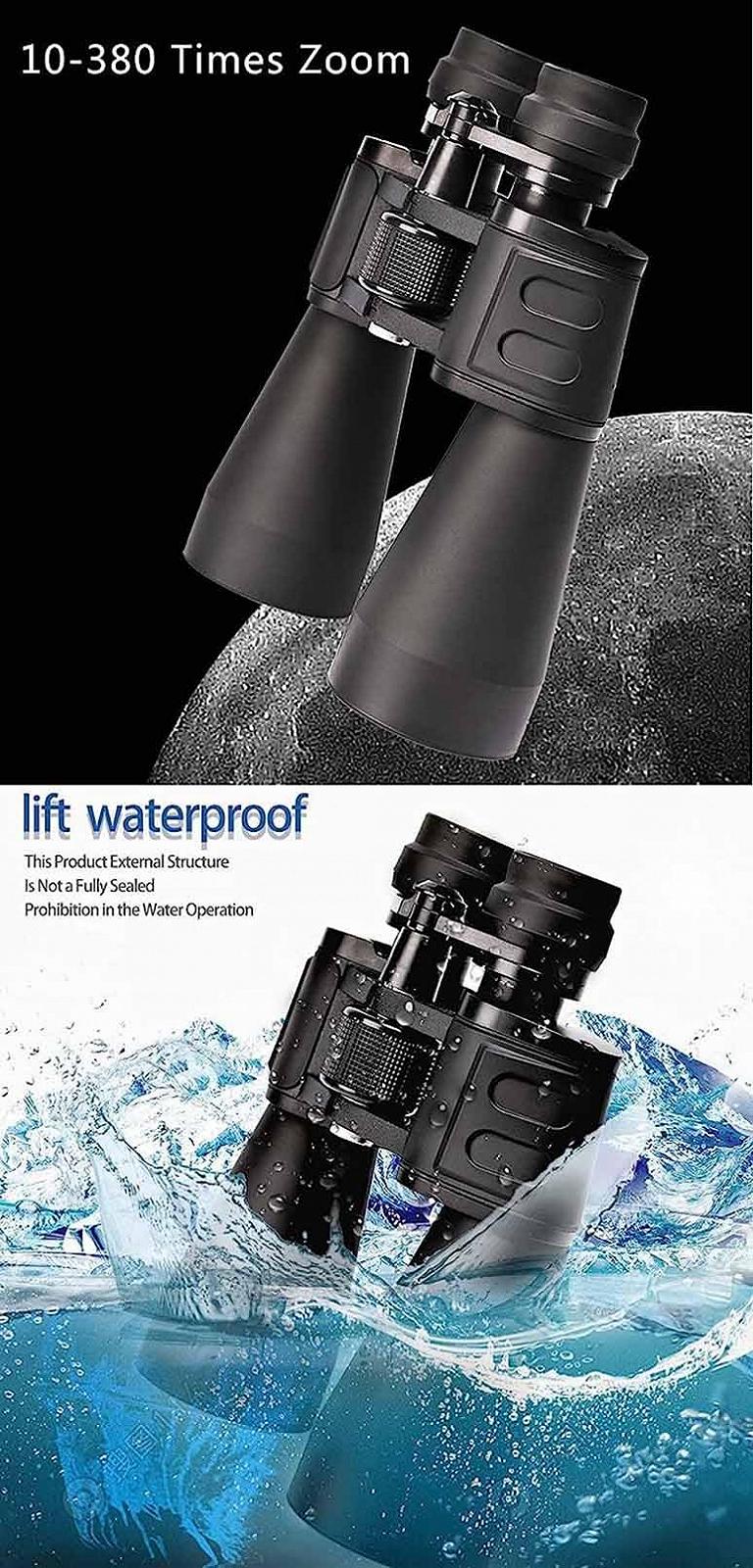 Бінокль NOALED Professional Powerful 10-380 x 100 Long Range Super Zoom HD Waterproof, фото №7