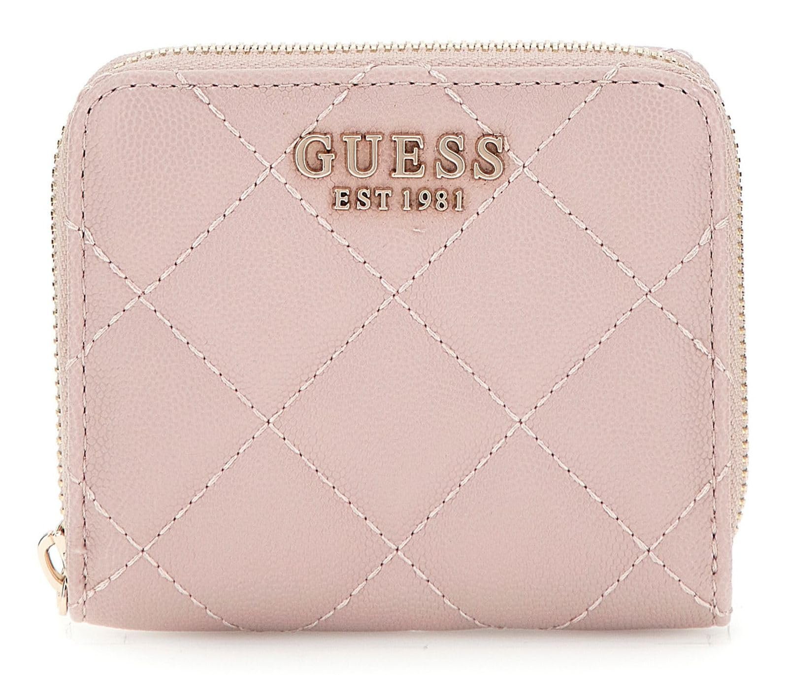Гаманець GUESS Eco Carly SLG Small Zip Around Mauve, фото №1