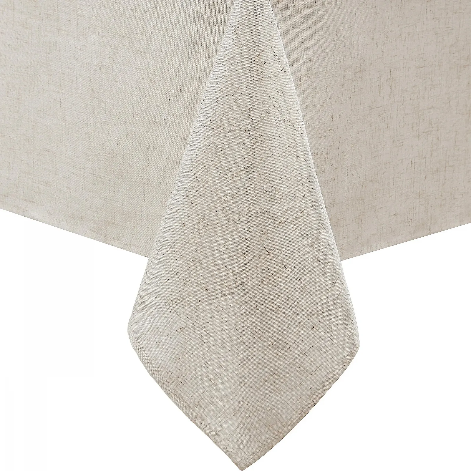 Скатертина Laura Ashley Dothan Luxury Суміш льону Сіро-коричнева 152 x 213 см, фото №1