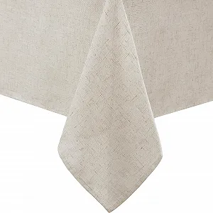Скатертина Laura Ashley Dothan Luxury Суміш льону Сіро-коричнева 152 x 213 см - Фото 1
