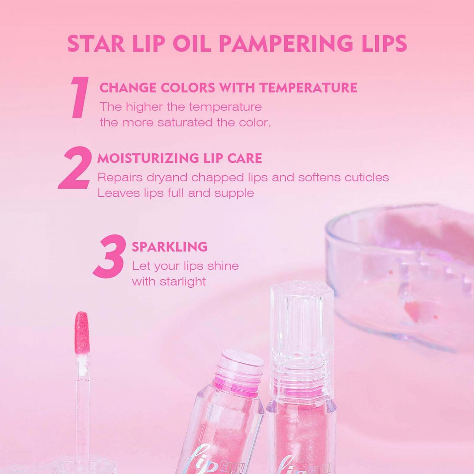 Блиск для губ Shiny Tinted Lip Colour Change Reduces Non-Sticky, фото №3