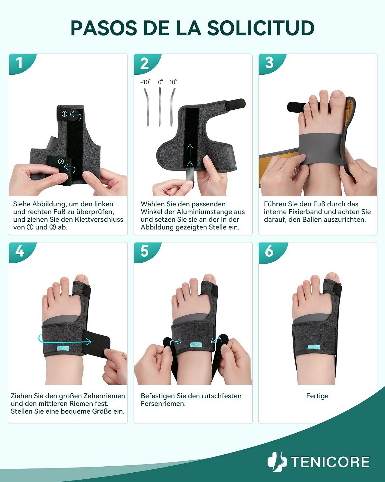 Корректор большого пальца стопы с усиленной подкладкой Hallux Valgus 1 пара, фото №8