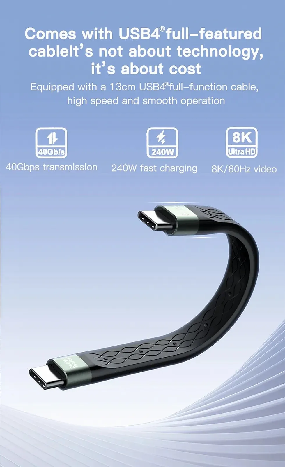 Зовнішній адаптер Meetiger PNU4-SE 40Gbps M.2 NVMe SSD to USB4, фото №14