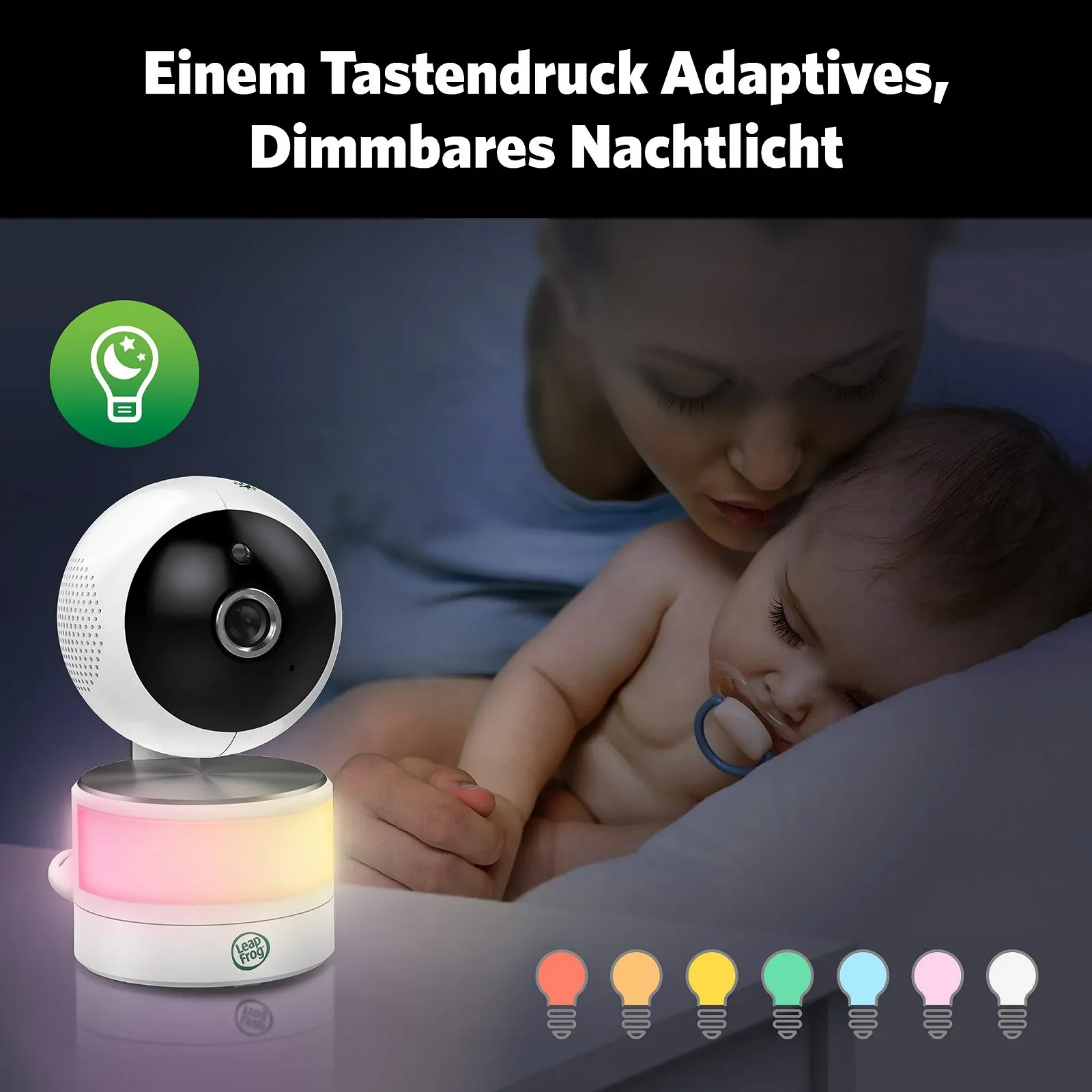 Відеоняня LeapFrog LF920HD 7 дюймів 720p HD Colour Night Vision 360° 8X Zoom, фото №3 Відеоняня LeapFrog LF920HD 7 дюймів 720p HD Colour Night Vision 360° 8X Zoom, фото №3