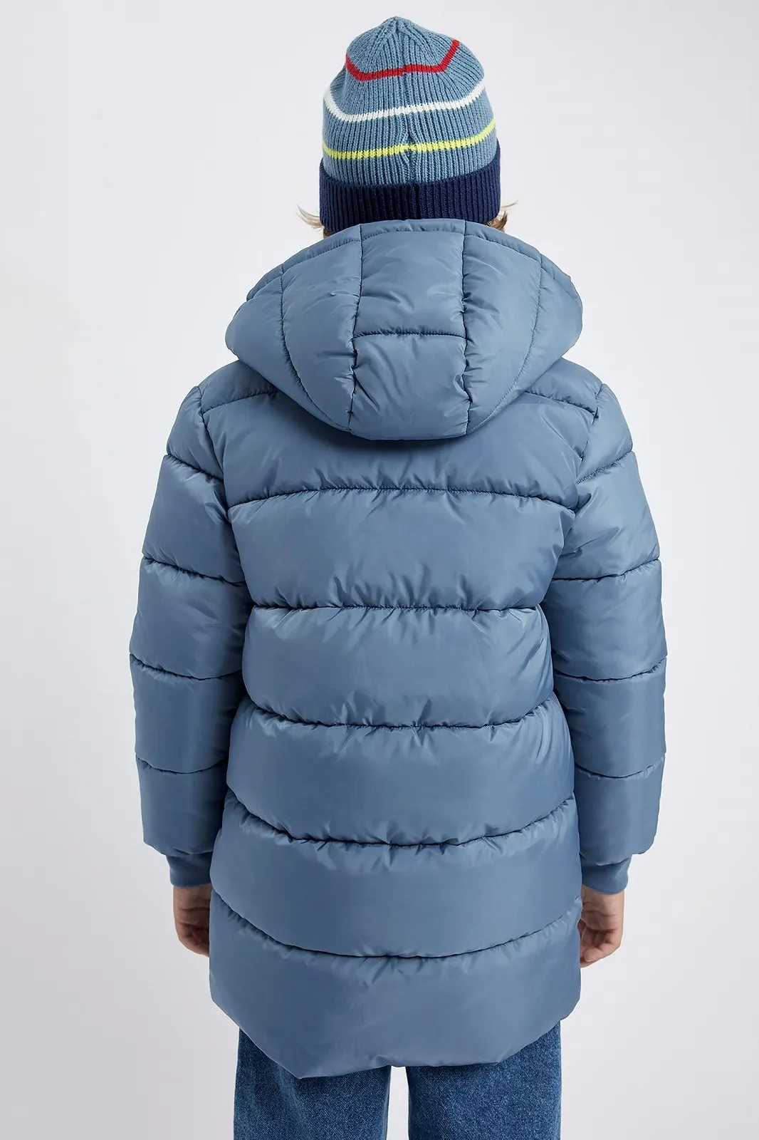 Зимова куртка DeFacto для хлопчиків, стандартний крій, з капюшоном, фото №6