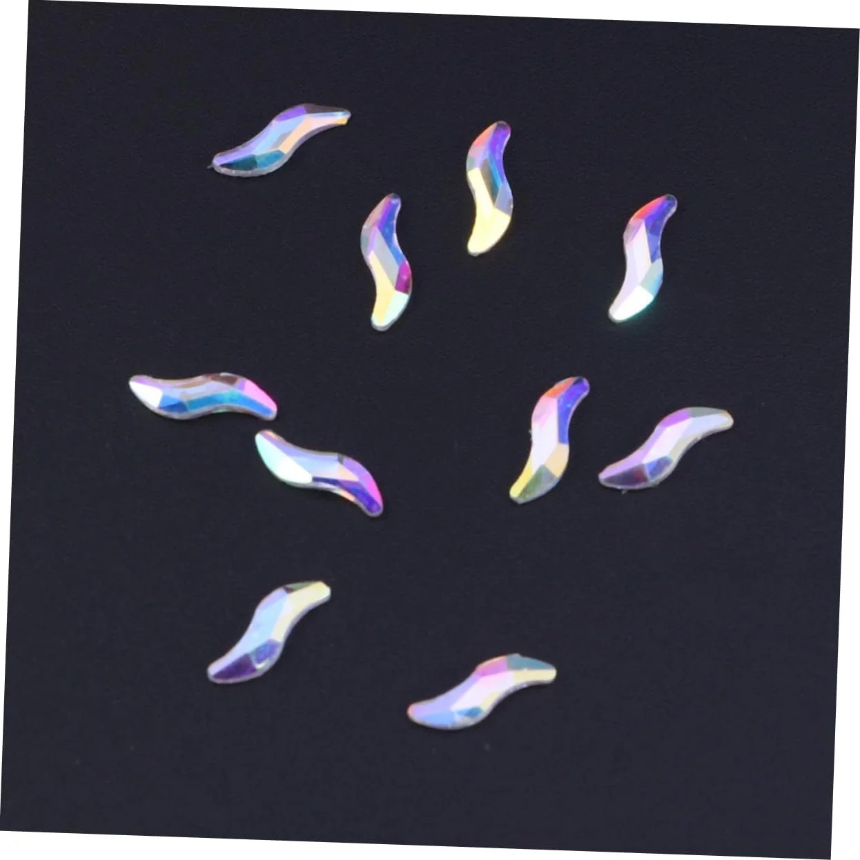 Украшения для ногтей FRCOLOR Плоские Стразы для ногтей Украшение для ногтей Кристалл Блестящие Стразы для ногтей Кристальные Стразы для ногтей Симфония Стразы для ногтей Набор страз для ногтей 10 шт., фото №8