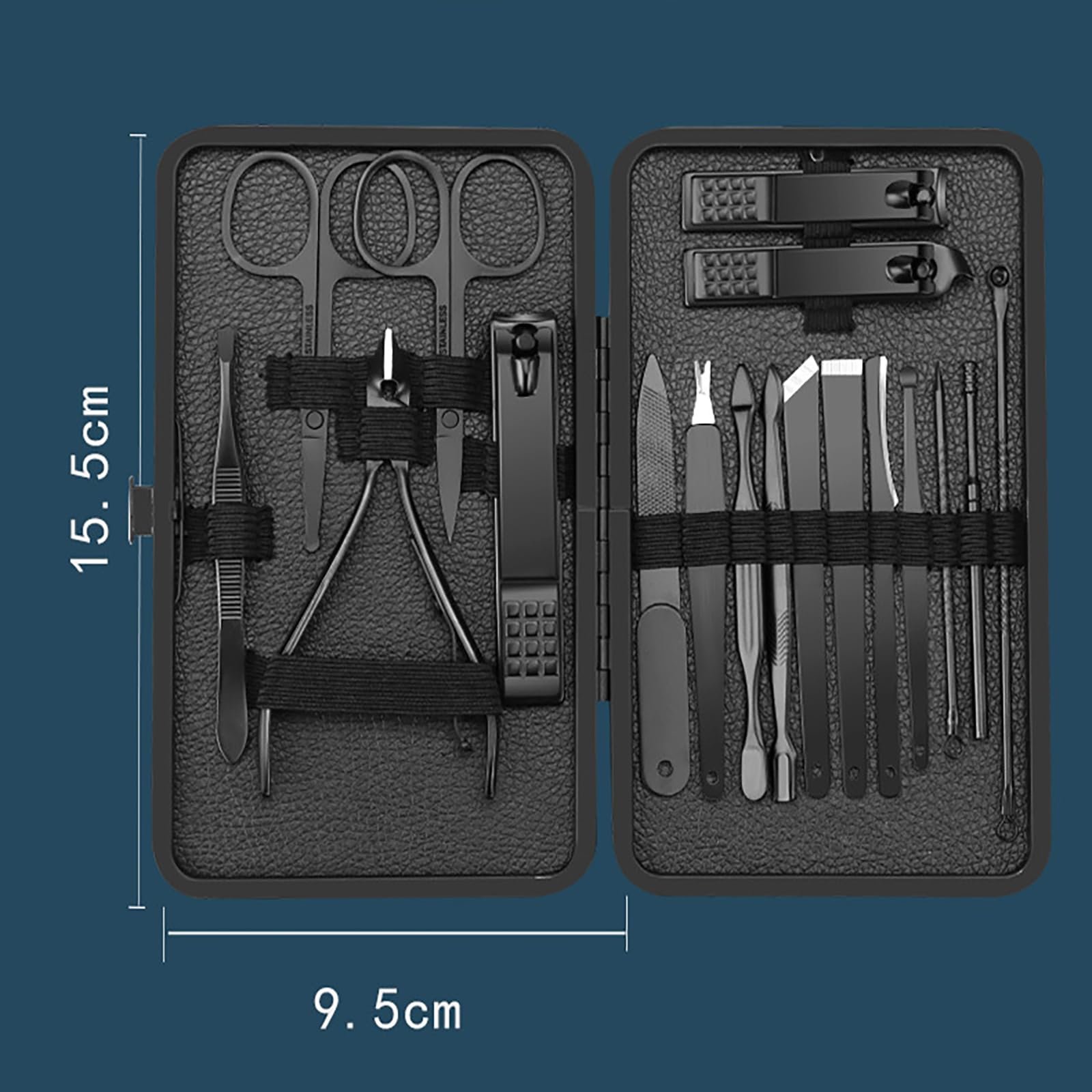 Набір для манікюру та педикюру Dinghaole Professional, 18 предметів, нержавіюча сталь, для дому та подорожей, догляд за нігтями, фото №4 Набір для манікюру та педикюру Dinghaole Professional, 18 предметів, нержавіюча сталь, для дому та подорожей, догляд за нігтями, фото №4