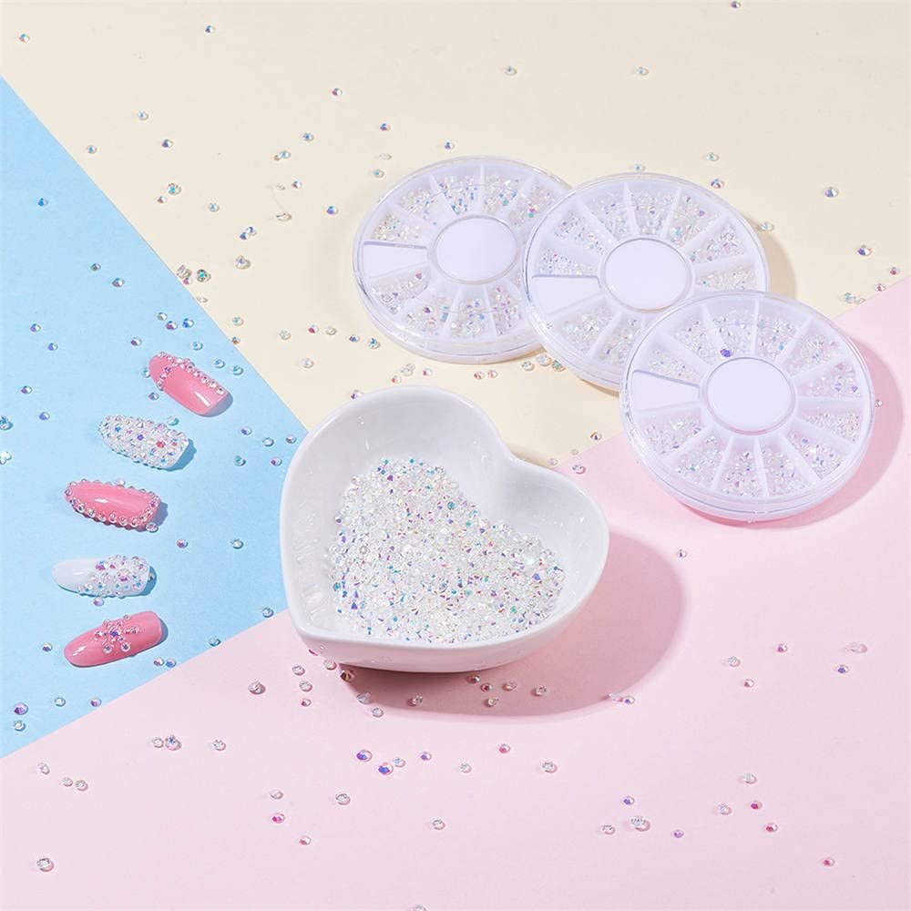 Стразы для ногтей, жемчуг, полусферические украшения для 3D DIY маникюра, фото №6