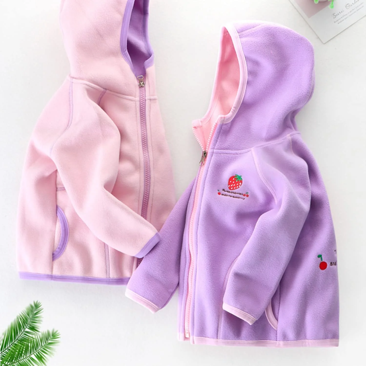 Флісова куртка ANIMQUE Дитяча для хлопчиків і дівчаток з капюшоном, на блискавці, фото №2