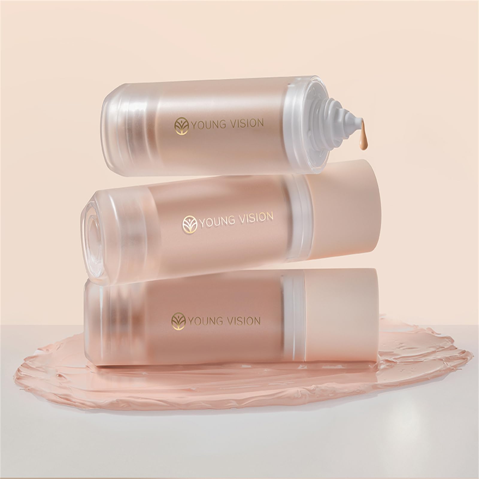 Тональний крем 3 Pack Long Wear Matte Finish Bottom Press Liquid Full Coverage, фото №6