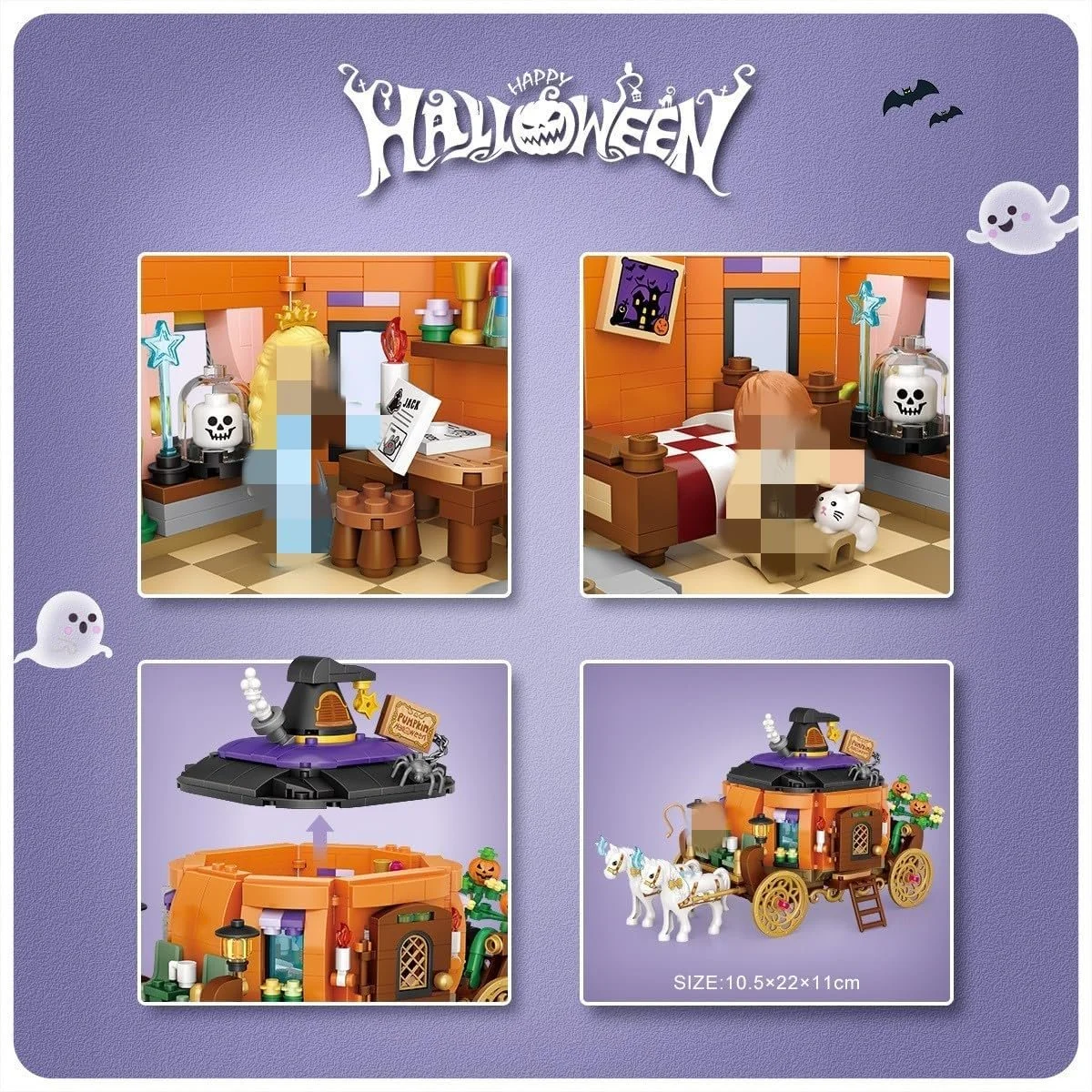 Будівельний набір Хелловін Будинок з привидами 765 блоків, фото №3