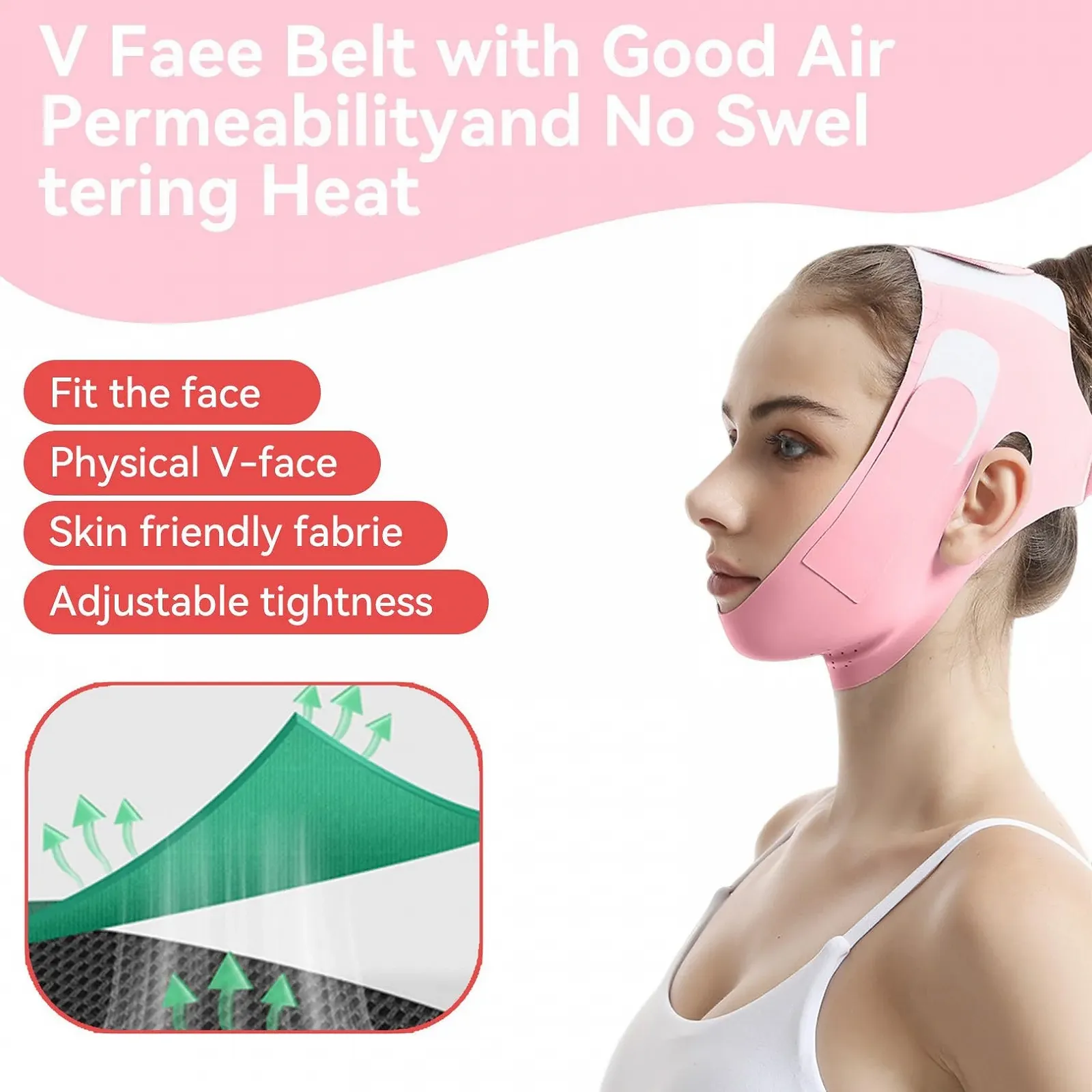 Маска для обличчя для видалення подвійного підборіддя Chinology V Line, фото №6 Маска для обличчя для видалення подвійного підборіддя Chinology V Line, фото №6