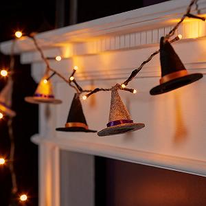 Гірлянда Lights4fun Капелюхи відьми 20 LED 230 см - Фото 1