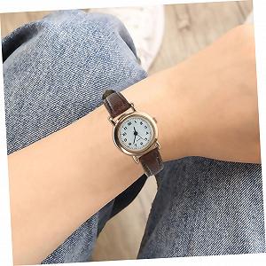 Жіночий наручний годинник WRITWAA Шкіряний Ремінець Коричневий synthetic.ua - Фото 1