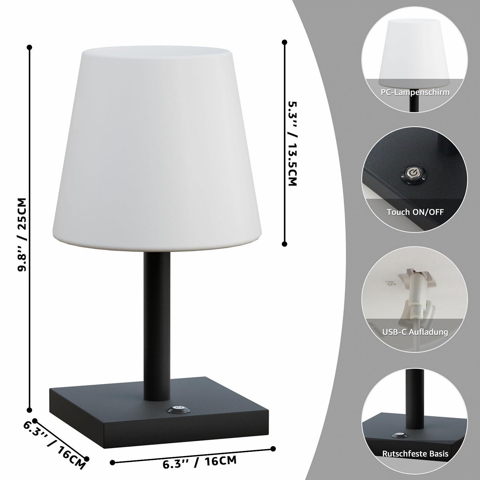 Настільна лампа Postlucky LED Outdoor Wireless IP44 8-40 годин RGB Dimmable Touch USB-C, фото №5