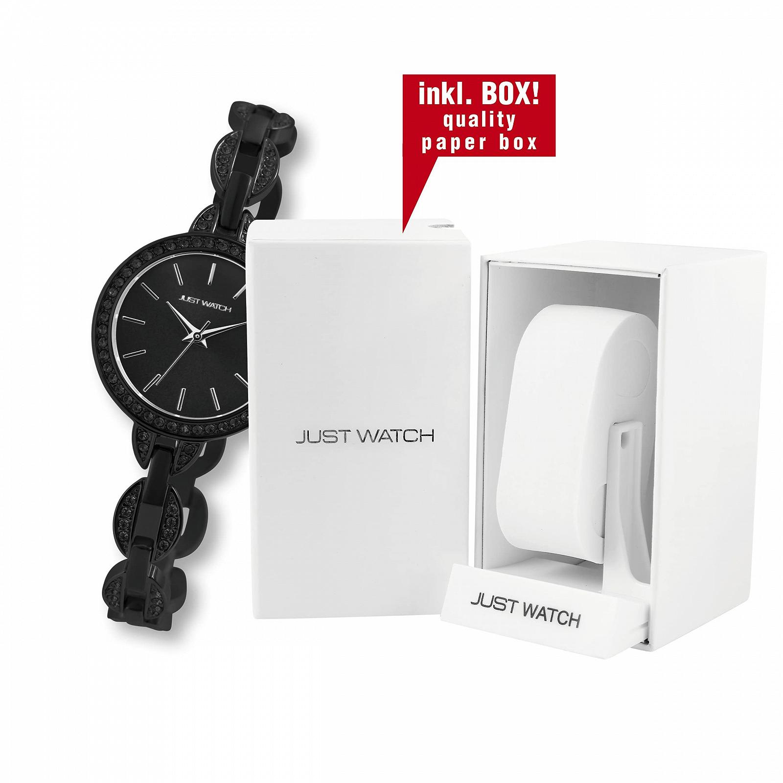 Женские часы Just Watch JW300 Браслет из нержавеющей стали Дата Стразы Аналоговый Кварцевый JW10149, фото №7