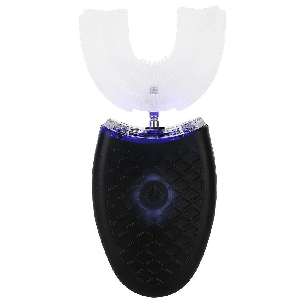 Электрическая ультразвуковая зубная щетка YUYTE U-образная 360° USB LED Silicone, фото №2